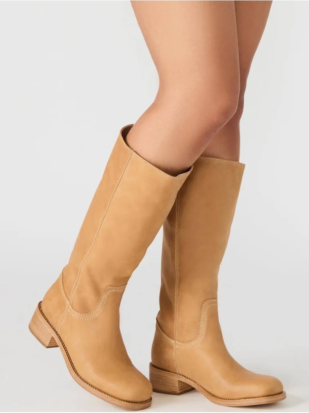 Steve Madden Classic Tan Knee-High Women's Leather Boots